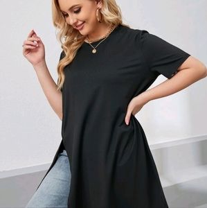 SHEIN /4X / Black T-Shirt